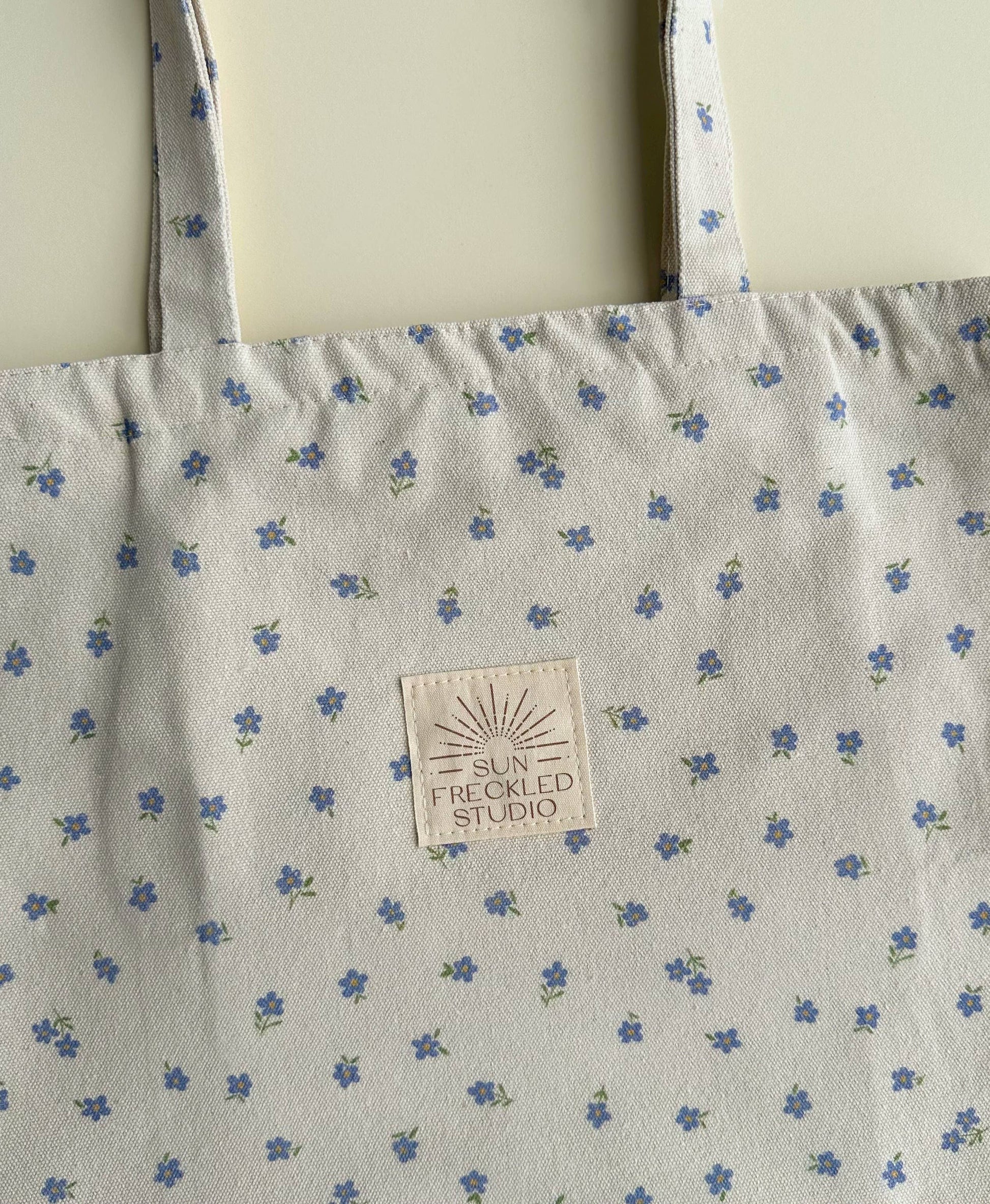 Sun Freckled Studio Periwinkle Tote Bag