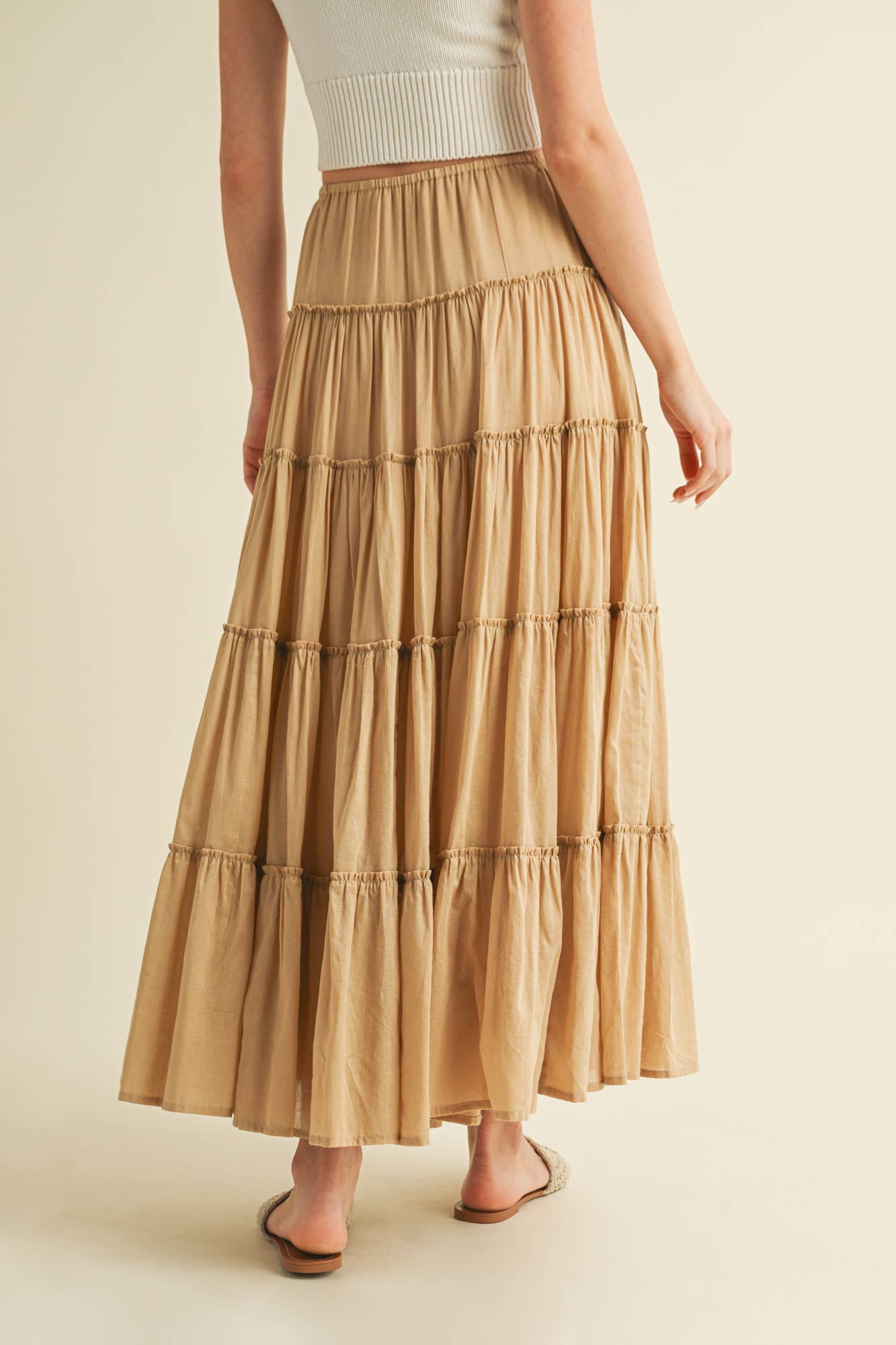 Mustard Seed SIERRA TIERED MAXI SKIRT