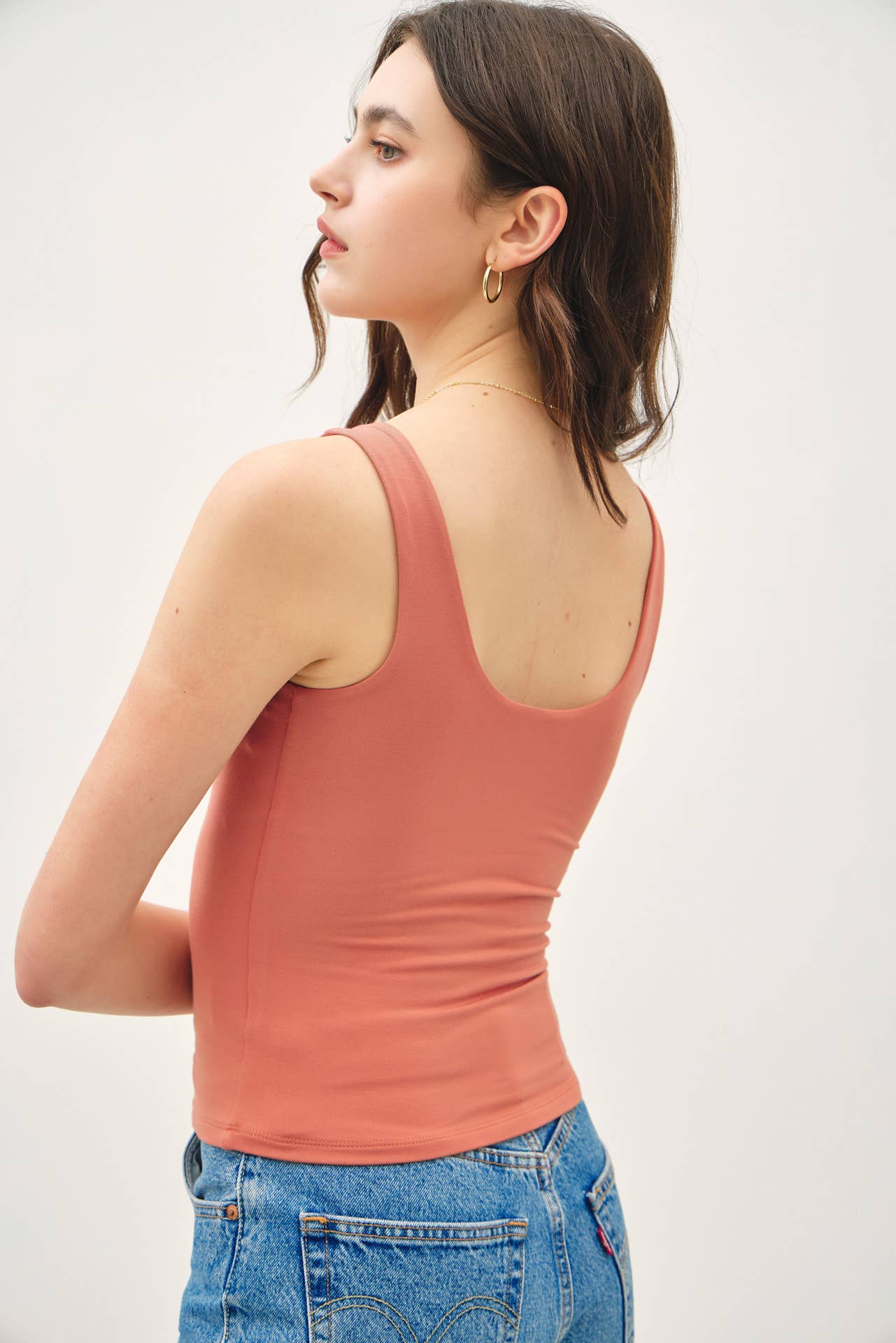 Be Cool BASIC THREADS SCOOP NECK TANK
