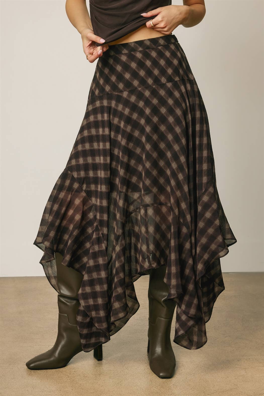Dress Forum Autumn Picnic Handkerchief Hem Skirt