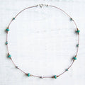 Jo Bird Jewelry Czech Glass Choker Necklace Emerald
