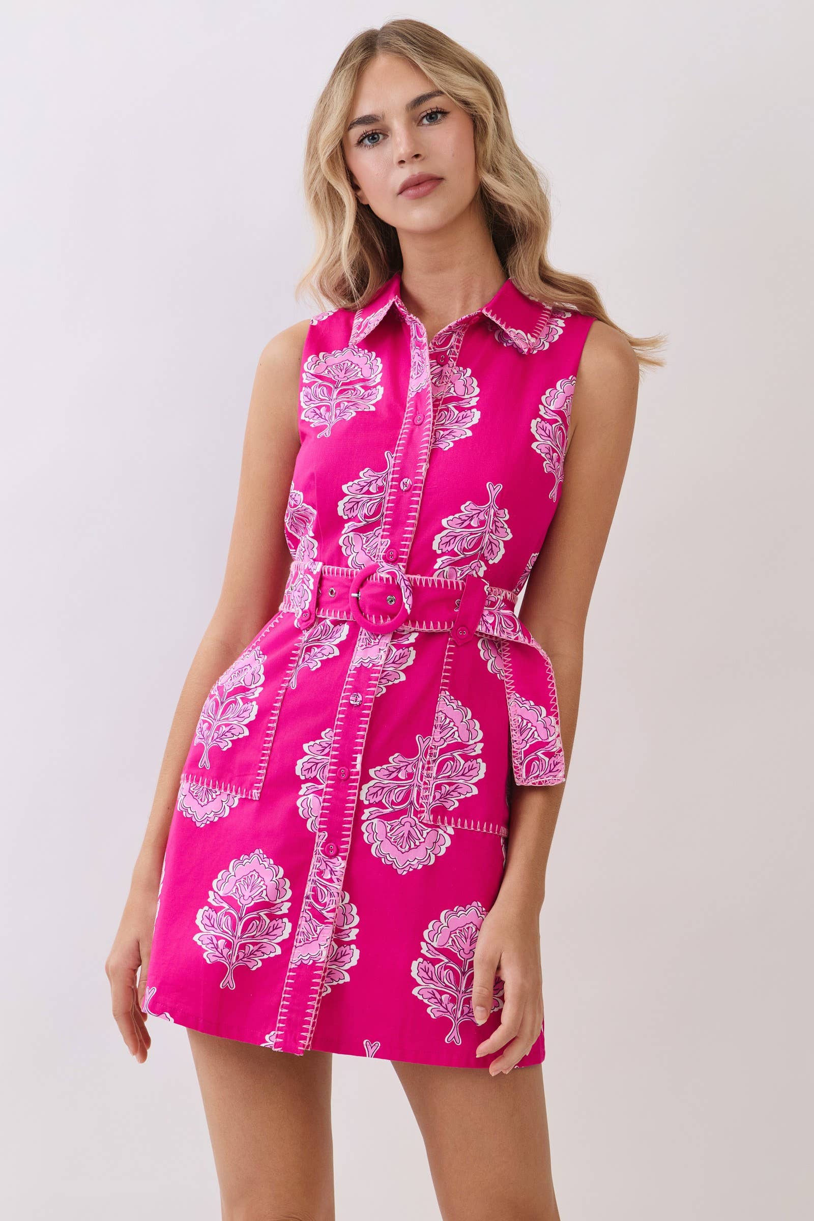 TCEC Charleston Dress FUCHSIA