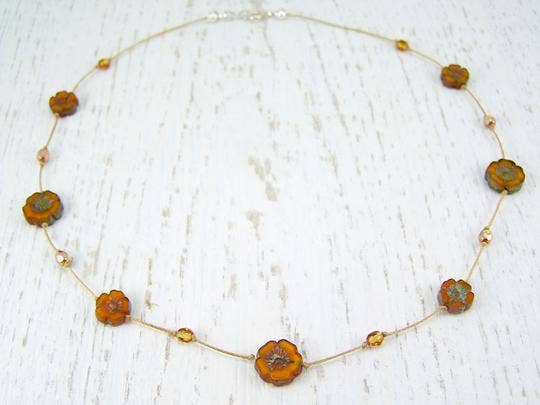 Jo Bird Jewelry Hibiscus Necklace