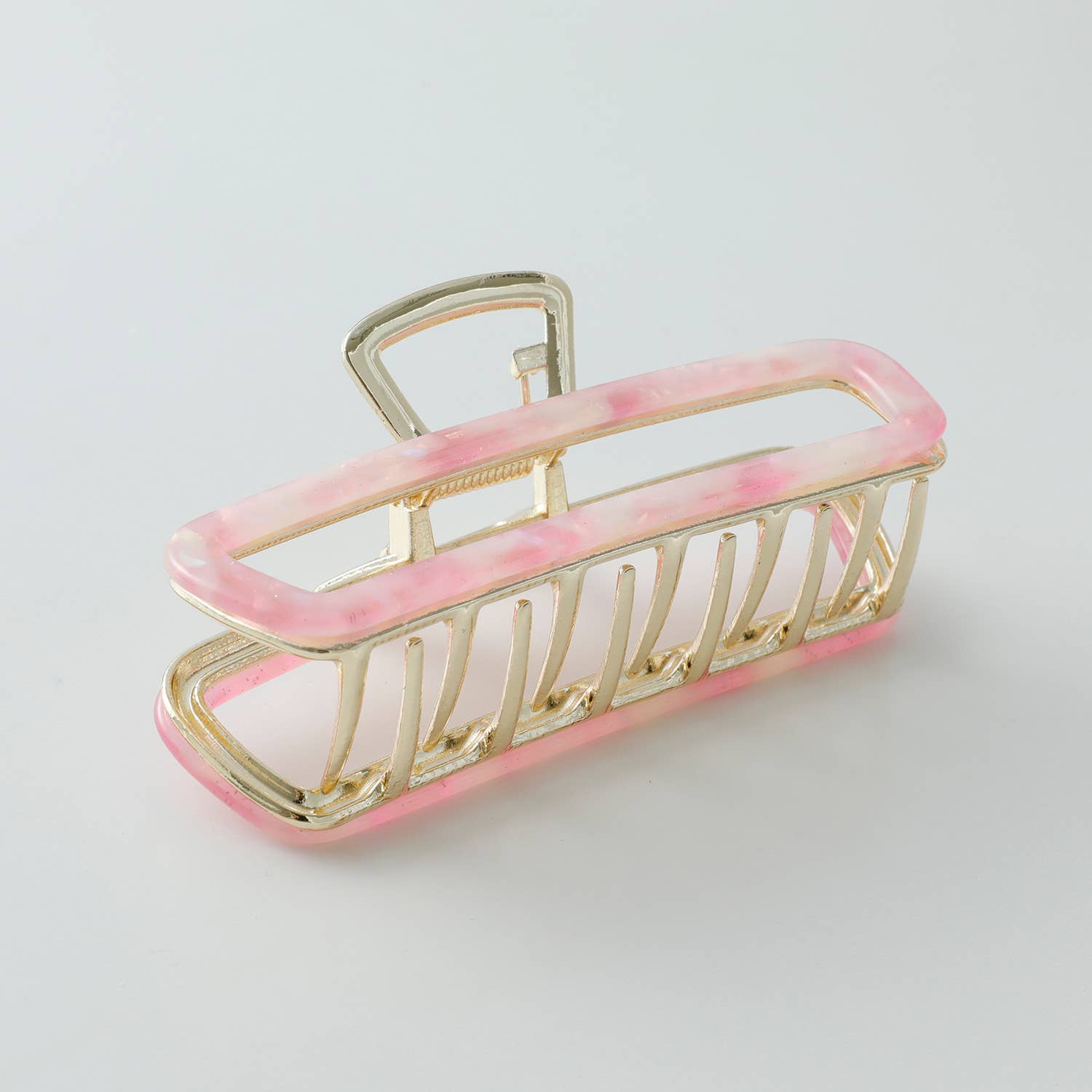 Adorro Harlow Large Fairy | Large Hollow Rectangle Metal Claw Clip