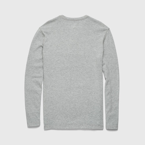 SURFSIDESUPPLY Sean Ultra Soft Classic Henley - Heather Grey