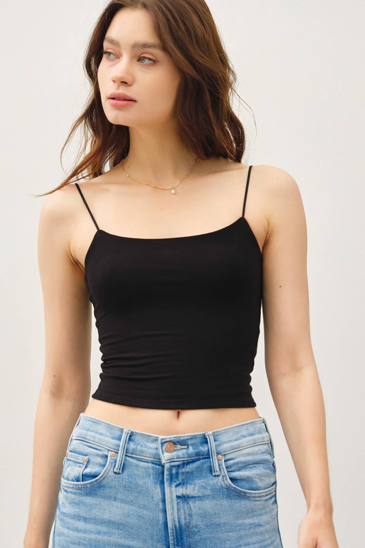 Be Cool BASIC THREADS CROPPED SPAGHETTI TANK