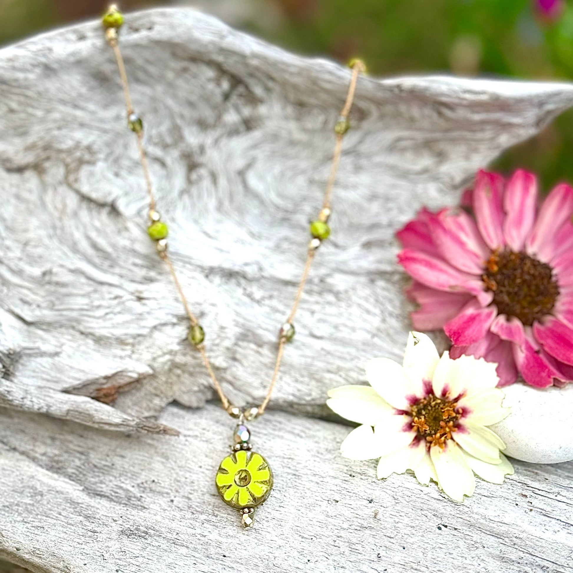 Jo Bird Jewelry Flower Pendant Necklace