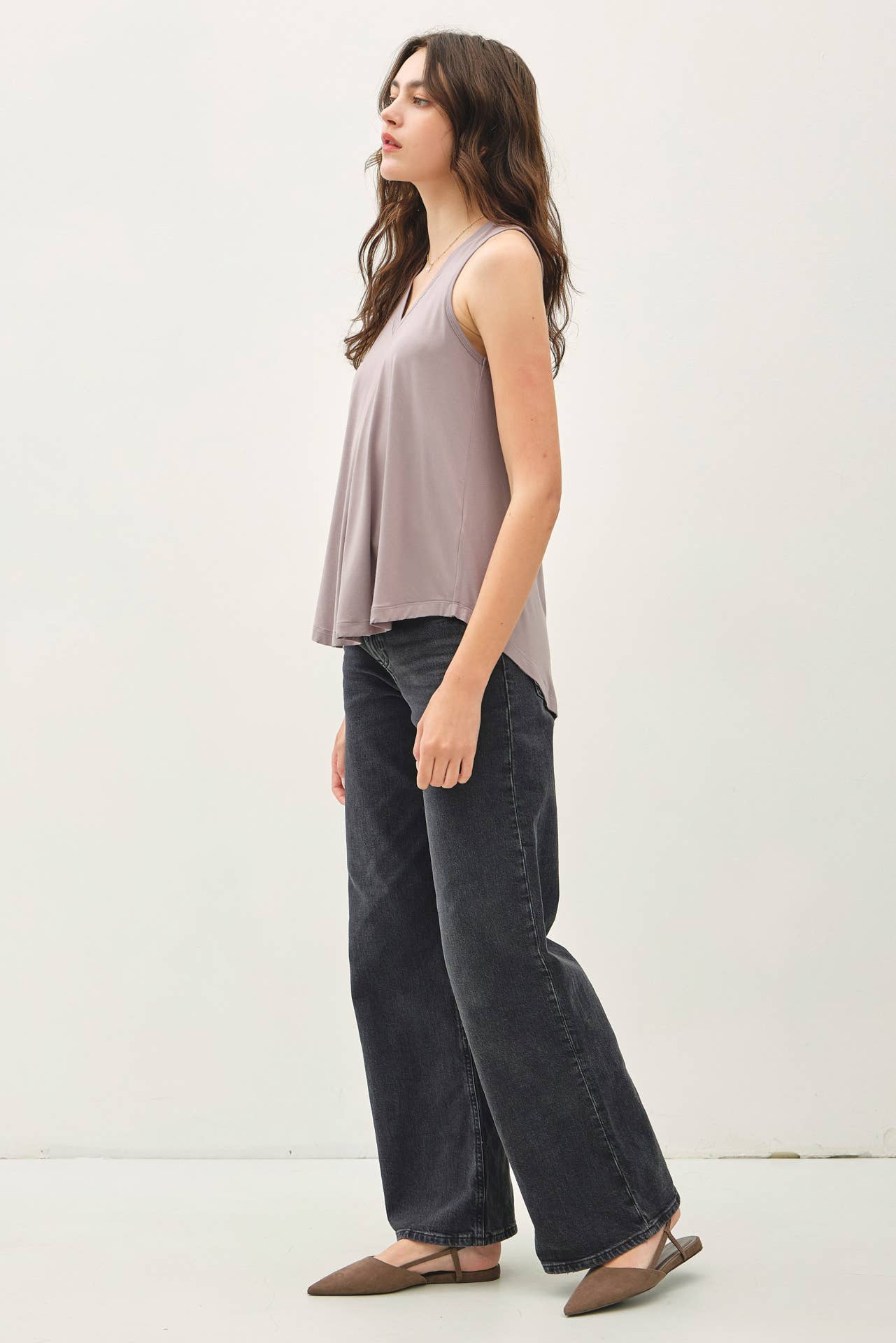 Be Cool Basic Threads Flowy V-NECK TANK