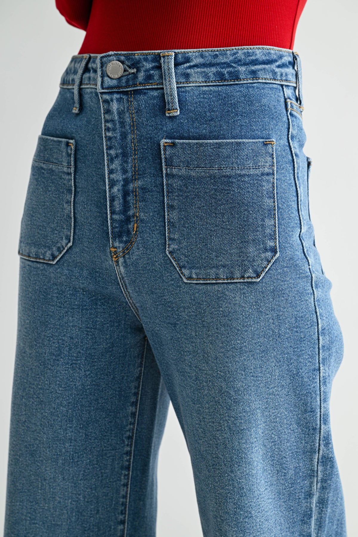 JUST BLACK DENIM Patch Pocket Wide Leg