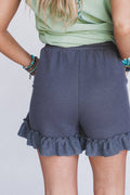 Three Bird Nest Beachline Textured Shorts Grey