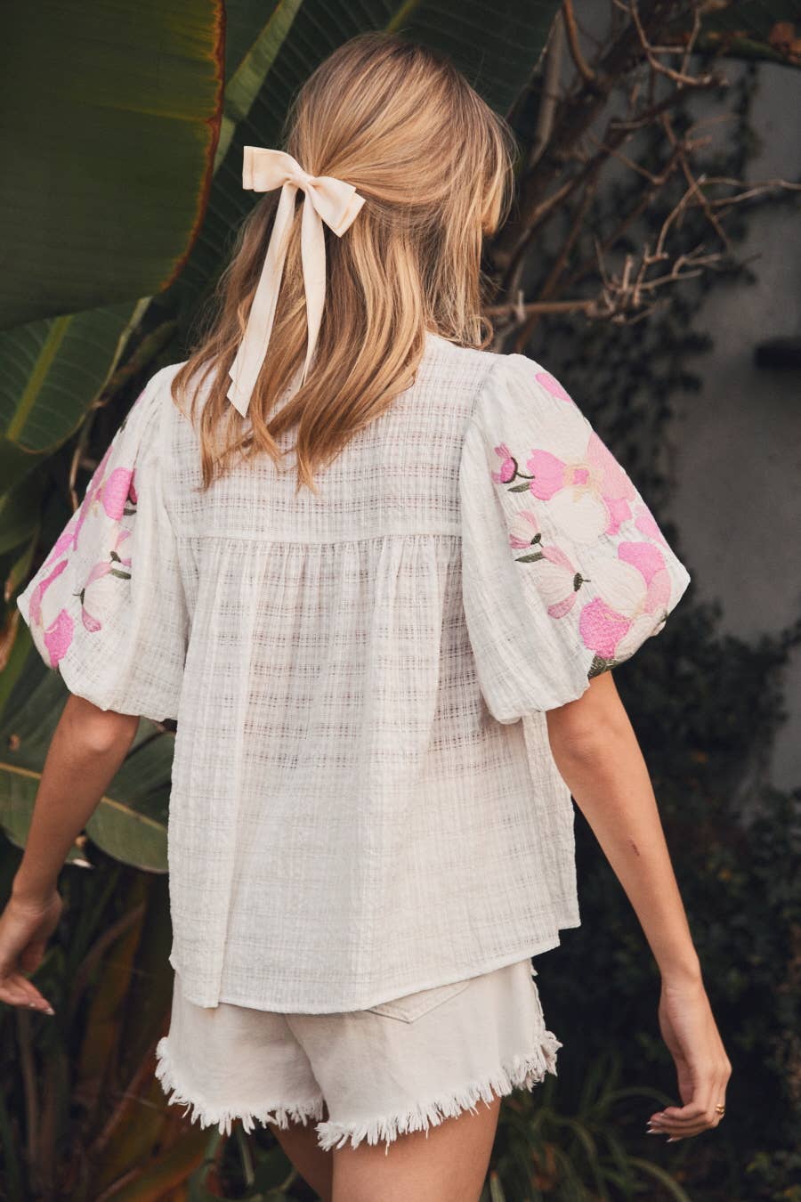 Oddi Southern Bloom Textured Top