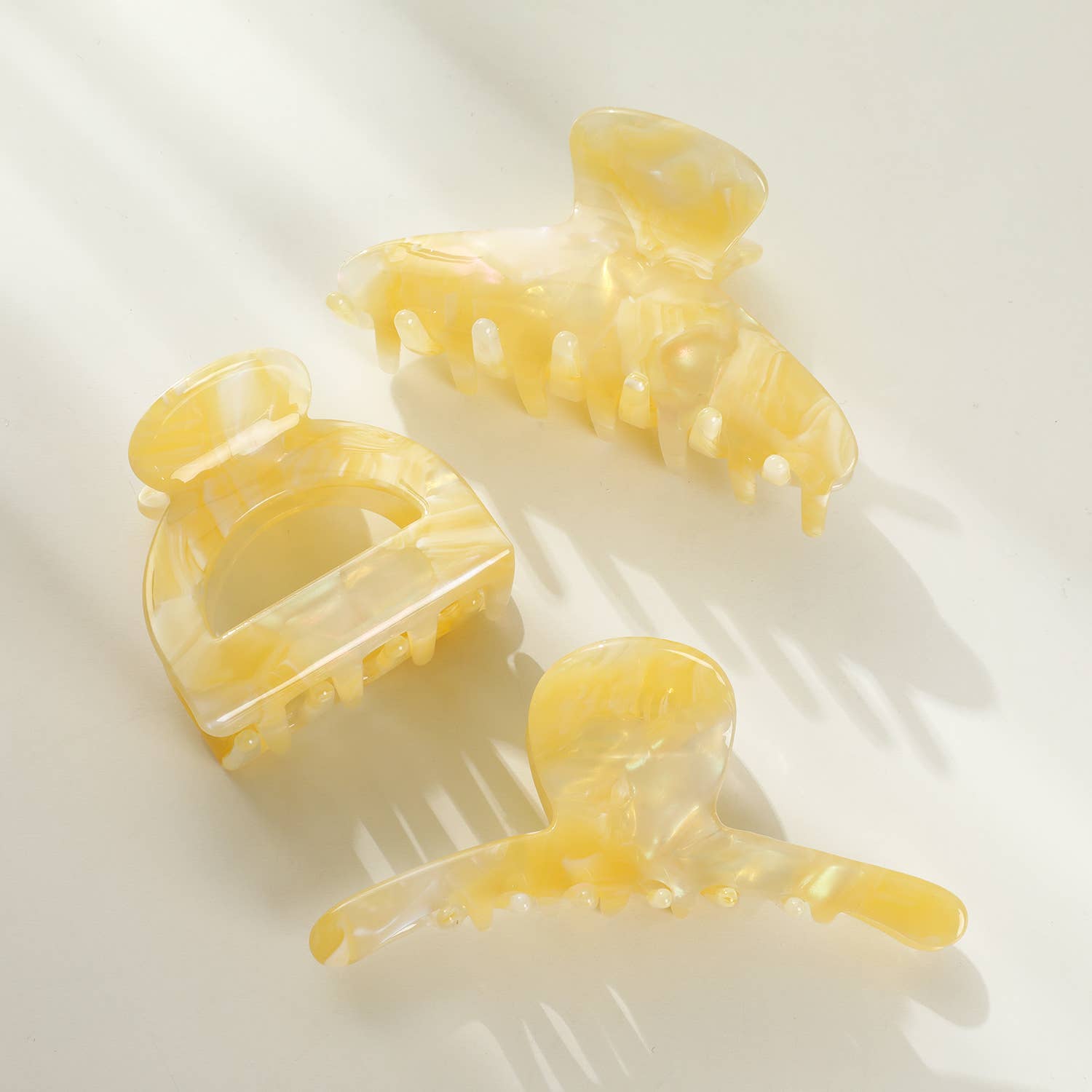 Adorro Limoncello Claw Clip Rounded Assorted