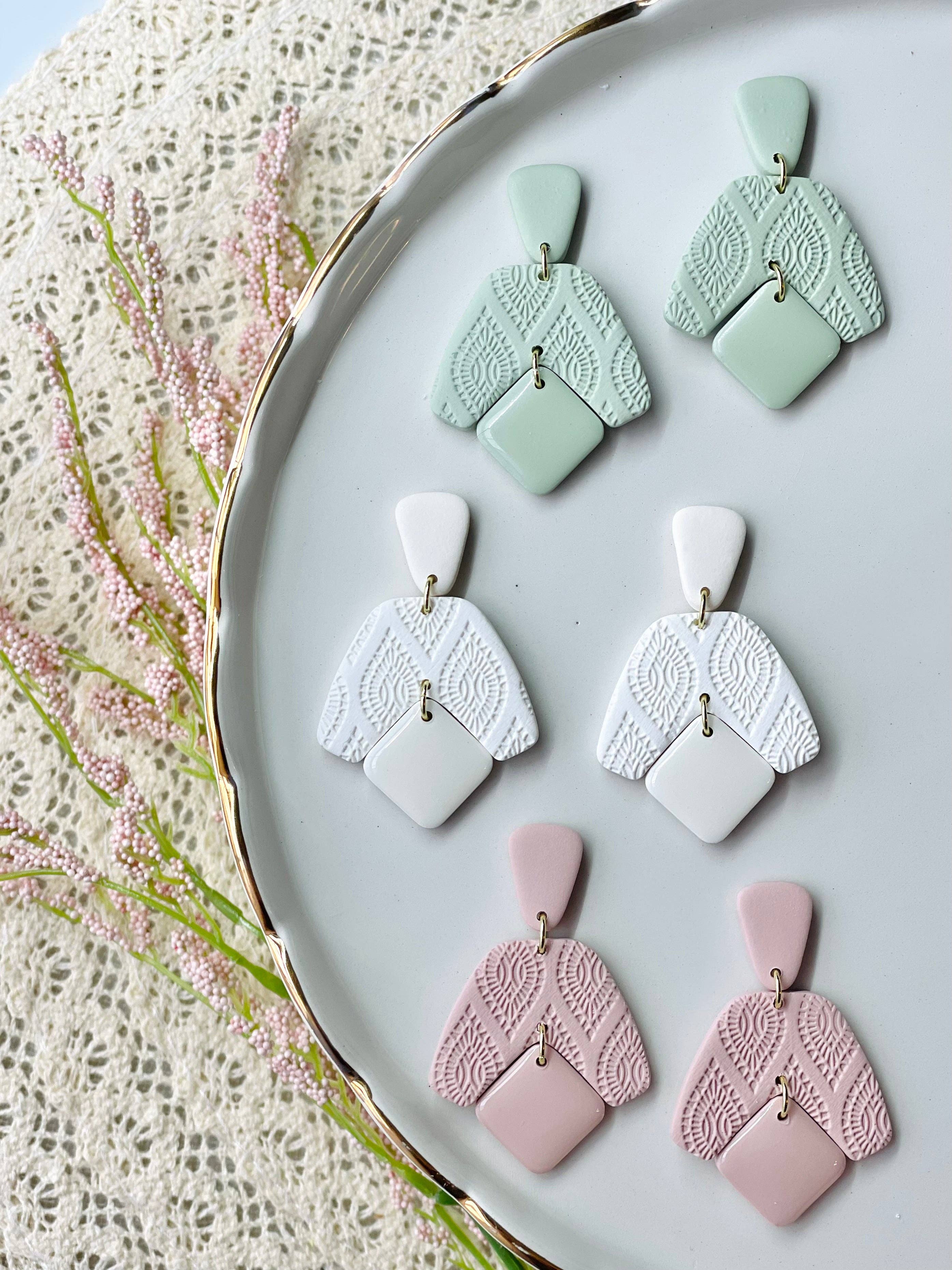 E & M Creative Design Co. BLOOMING BOOMERANG EARRINGS