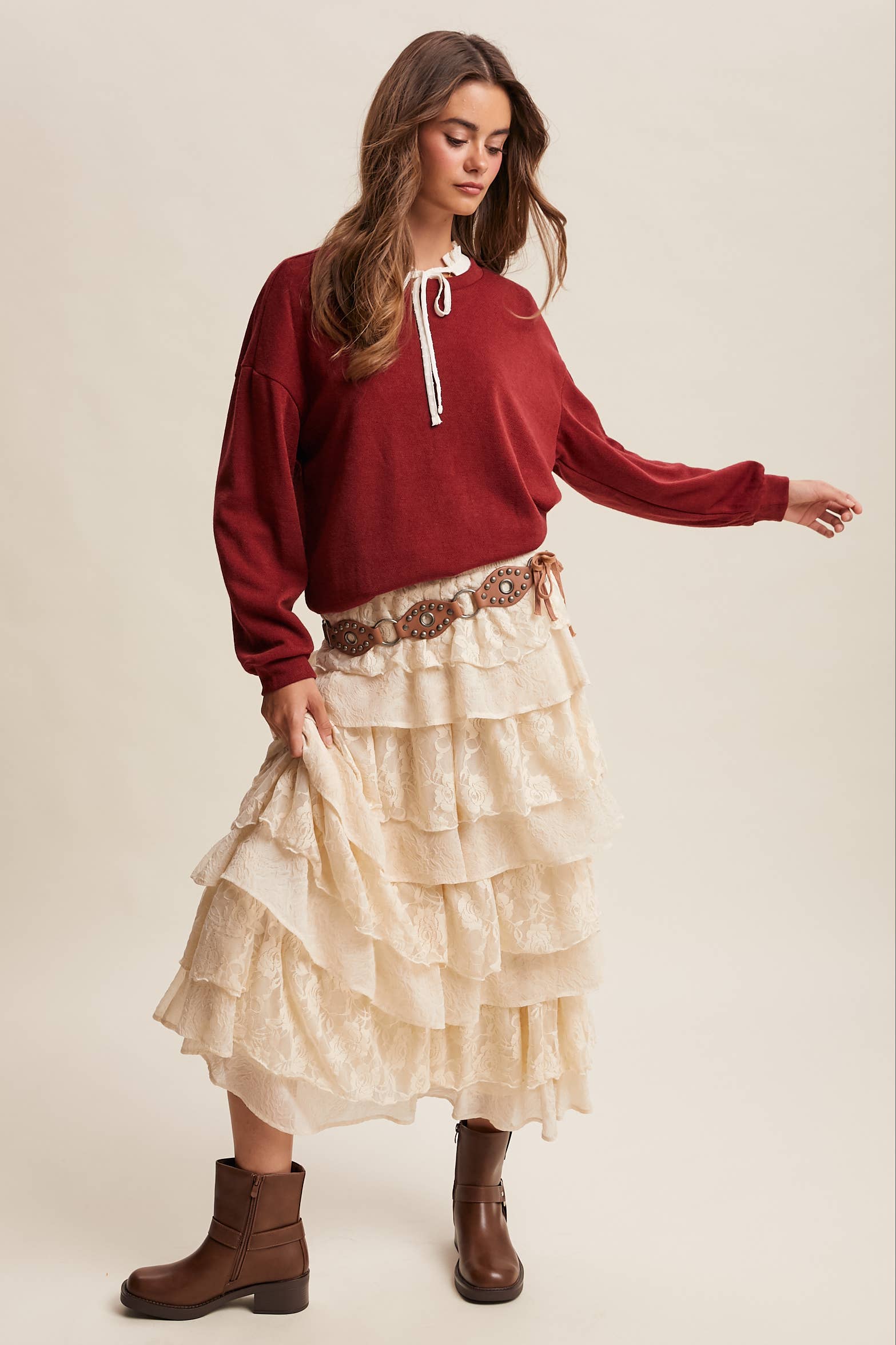 Listicle Peony Pullover Top