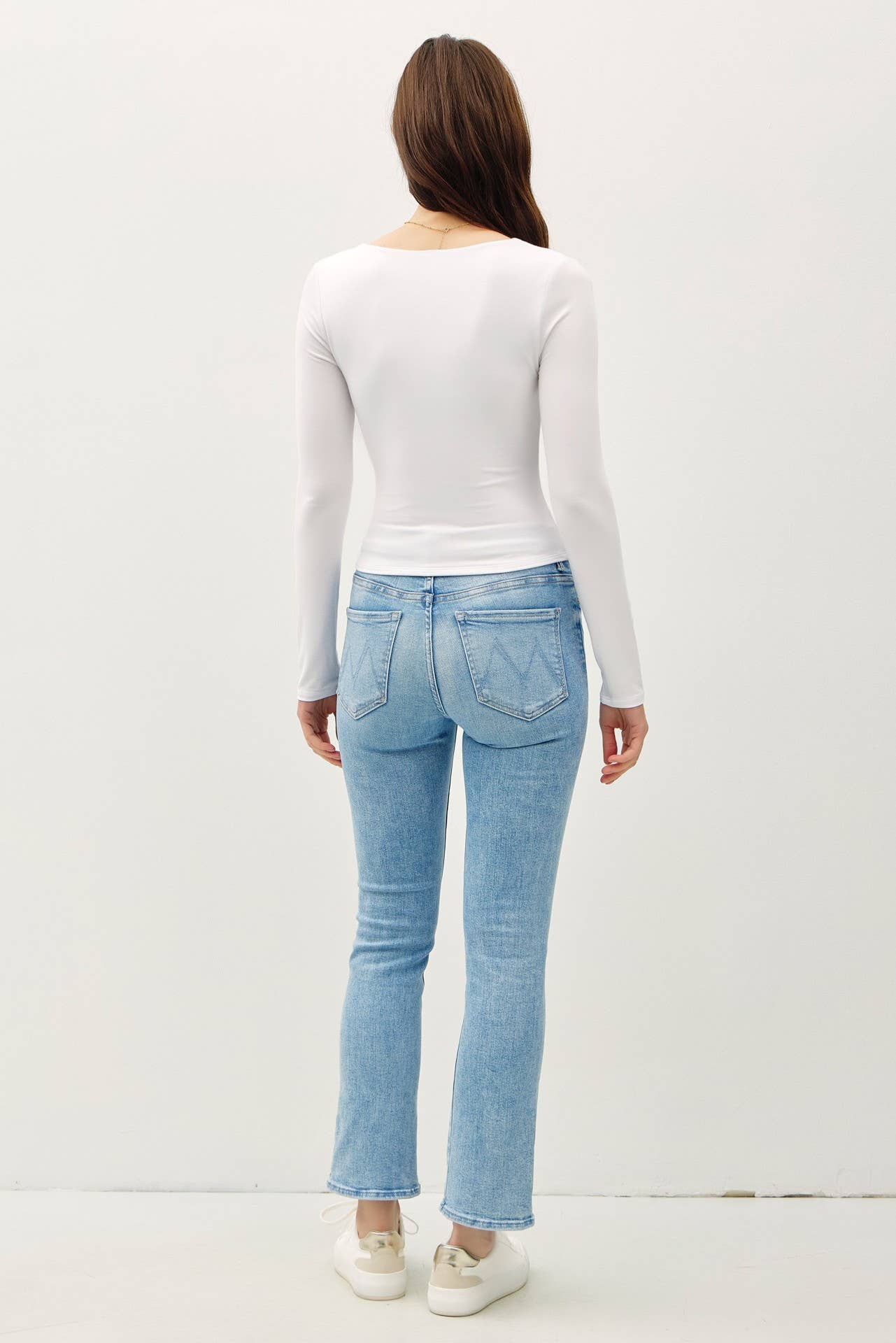 Be Cool BASIC THREADS SQUARE NECK LONG SLEEVE TOP