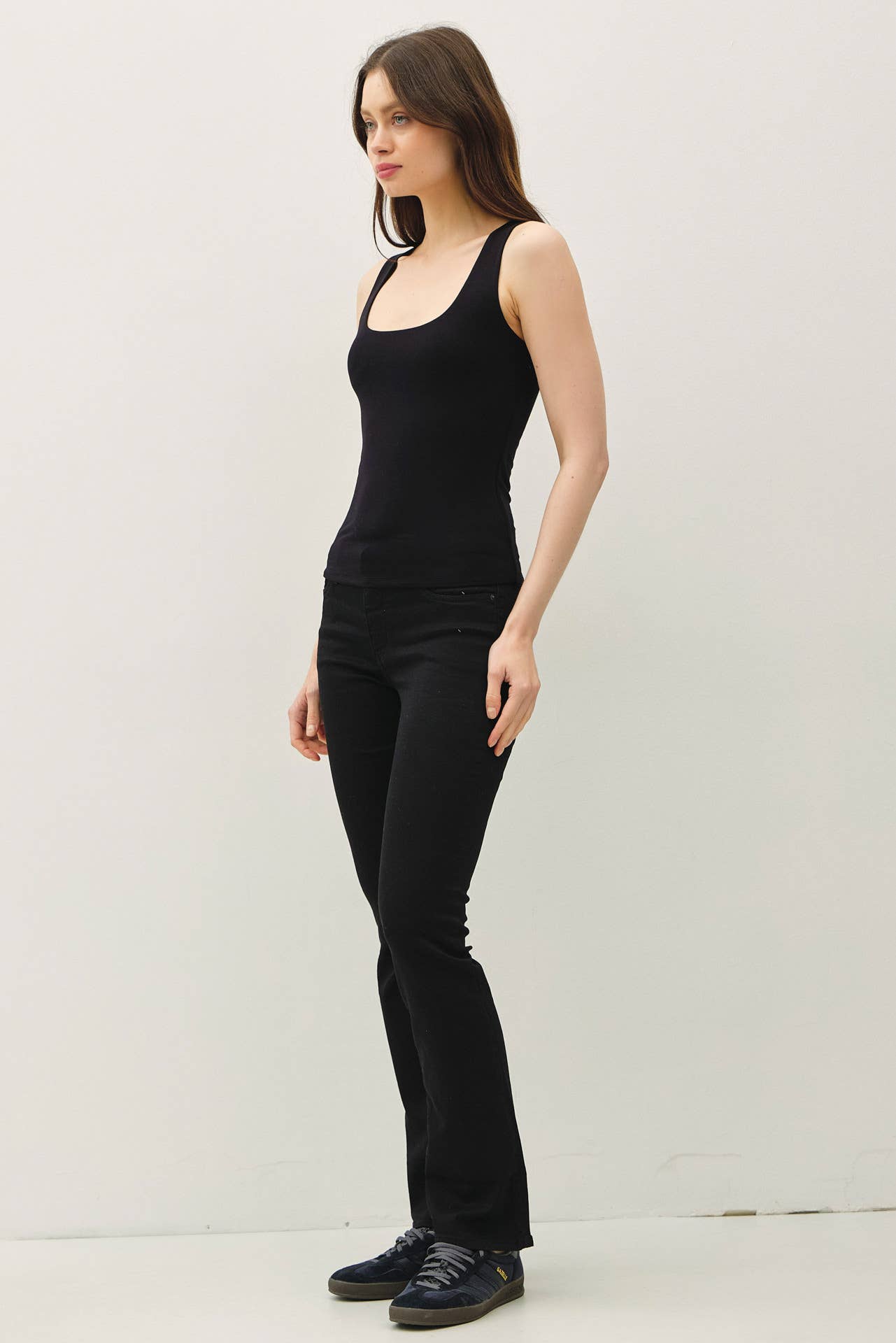Be Cool BASIC THREADS DOUBLE LINED BASIC SQUARE NECK TANK