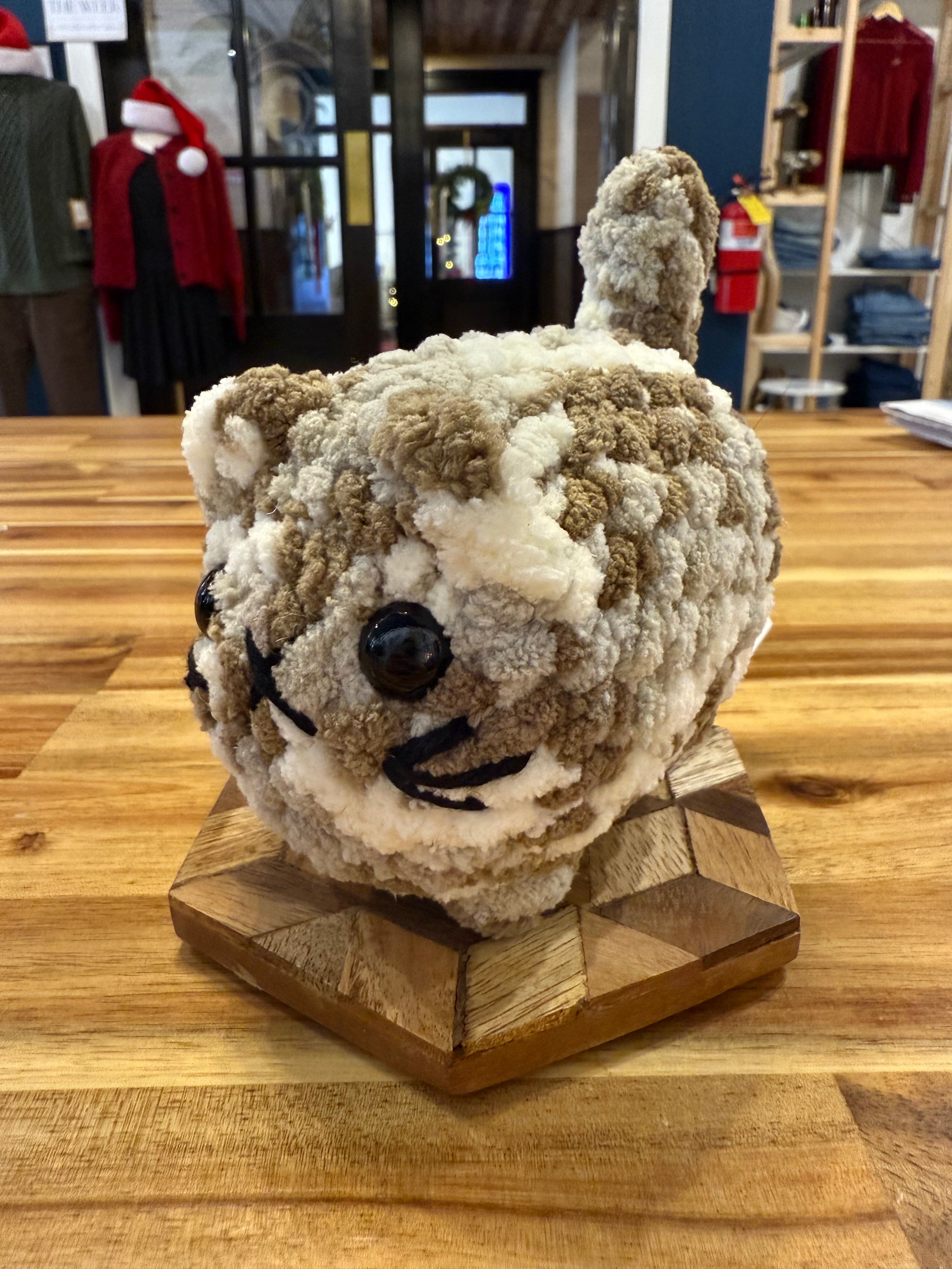 The Yarn Barn NC Loaf Cat Plushie (Small) Grey Multicolor