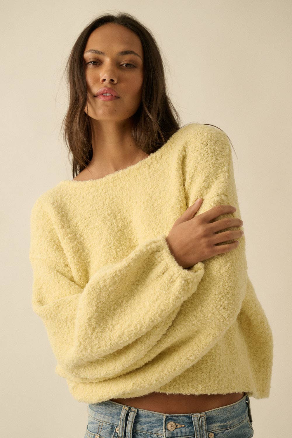 Promesa USA Stella Bubble-Sleeve Sweater