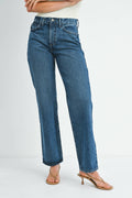 JUST BLACK DENIM RELAXED STRAIGHT - dark wash