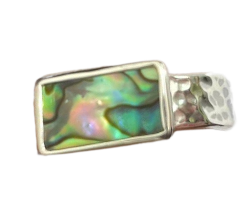 The Salty Gem Morgan Ring - Abalone