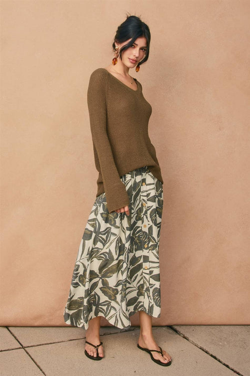 Dress Forum Swaying Palms Midi Skirt
