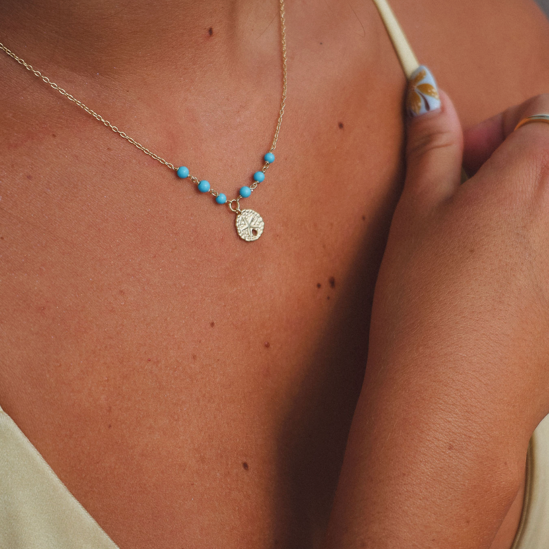 The Salty Gem Sand Dollar Necklace