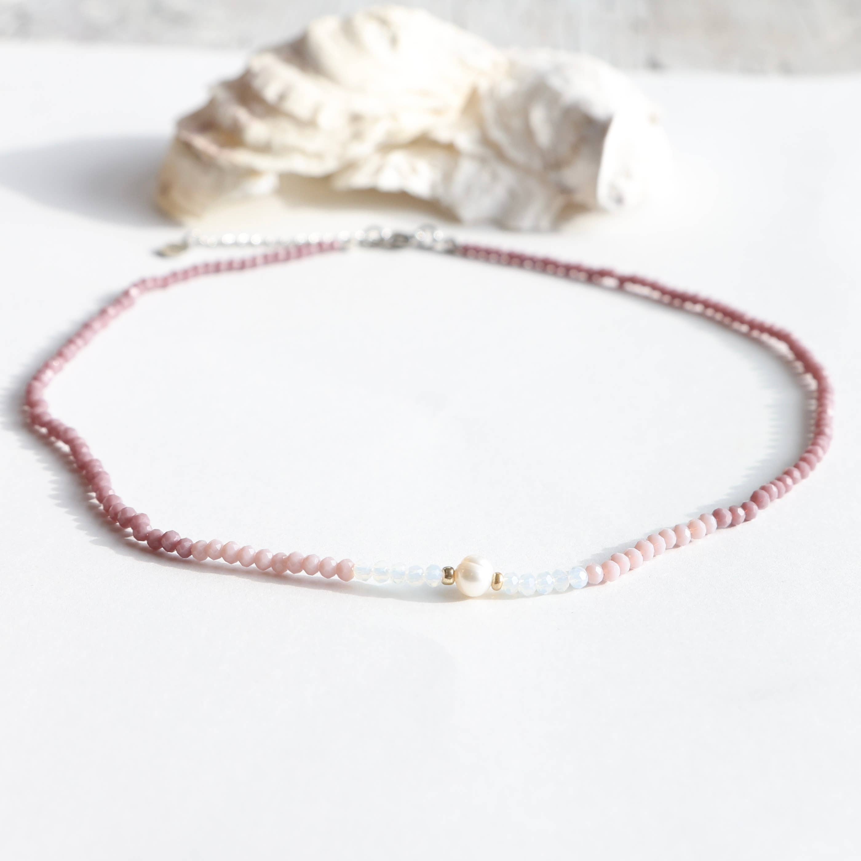 Cape Cod Chokers BOHO AND SHIMMER VIBES PEARL CHOKER NECKLACE