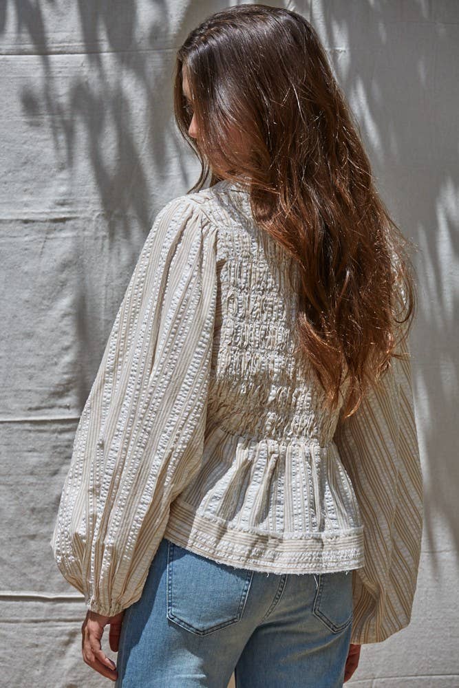 By Together Autumn Striped Top