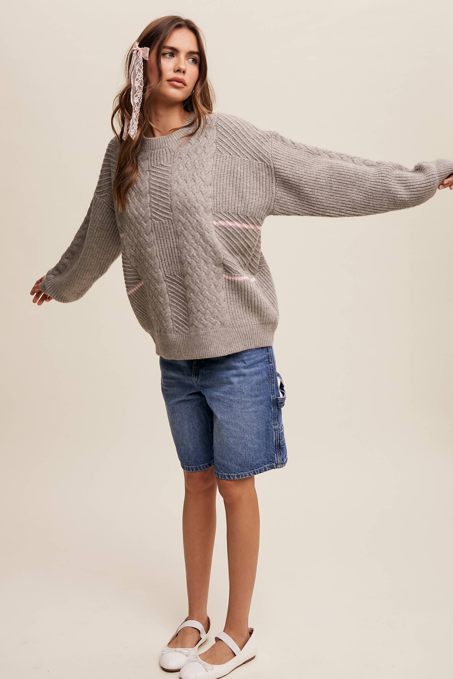 Listicle Winter Fog Knit Pullover