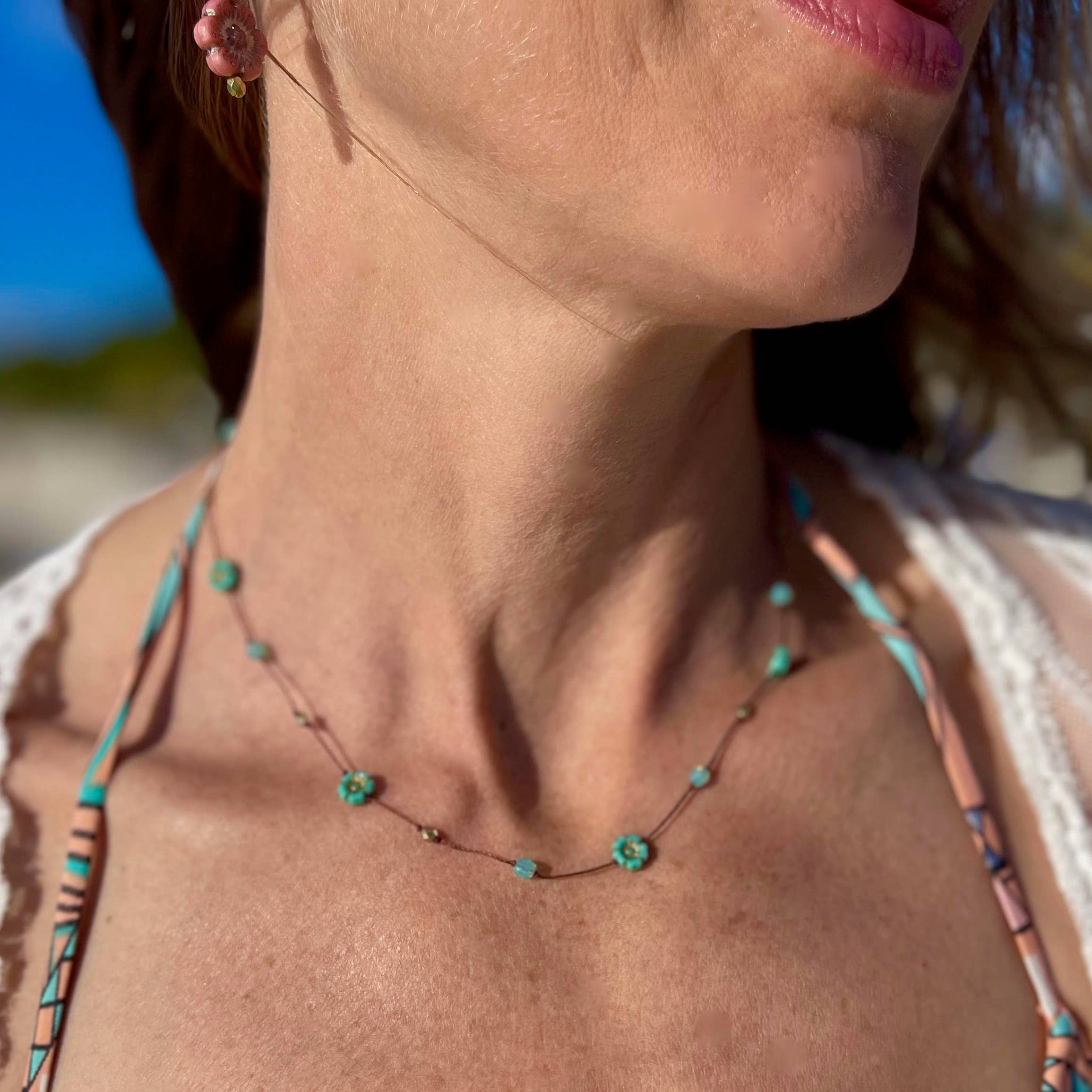 Jo Bird Jewelry Petit Hibiscus Necklace