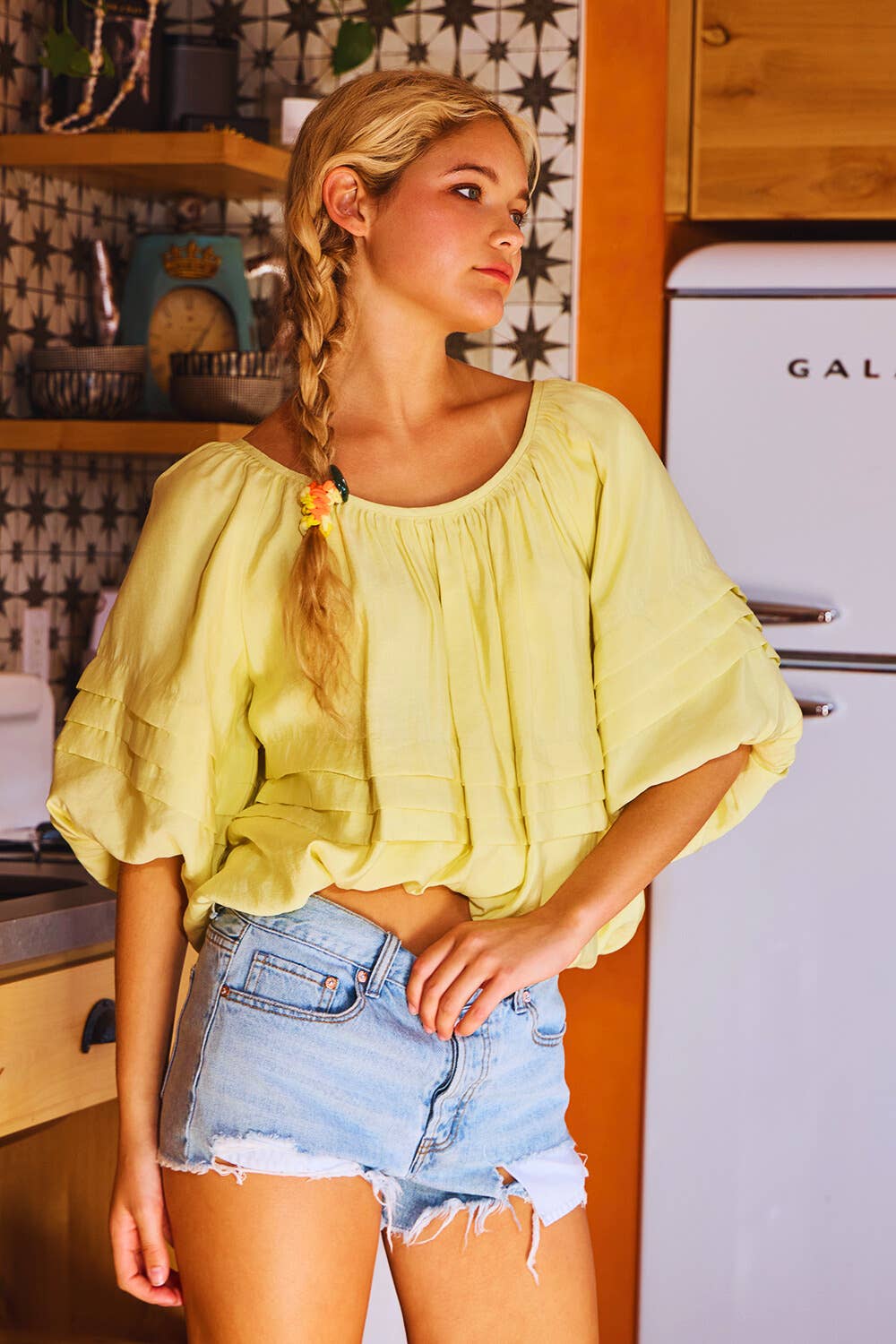 BUCKETLIST Sunshine Bubble Top