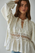 By Together Love Notes Blouse S Off White
