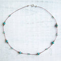 Jo Bird Jewelry Czech Glass Choker Necklace Jade