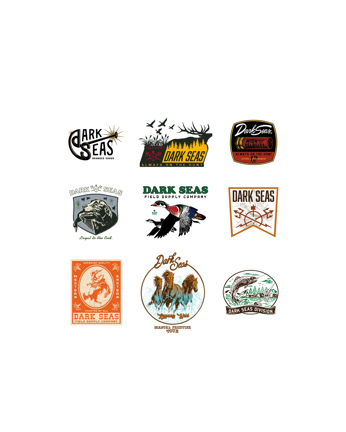 DARK SEAS SPORTSMAN STICKERS