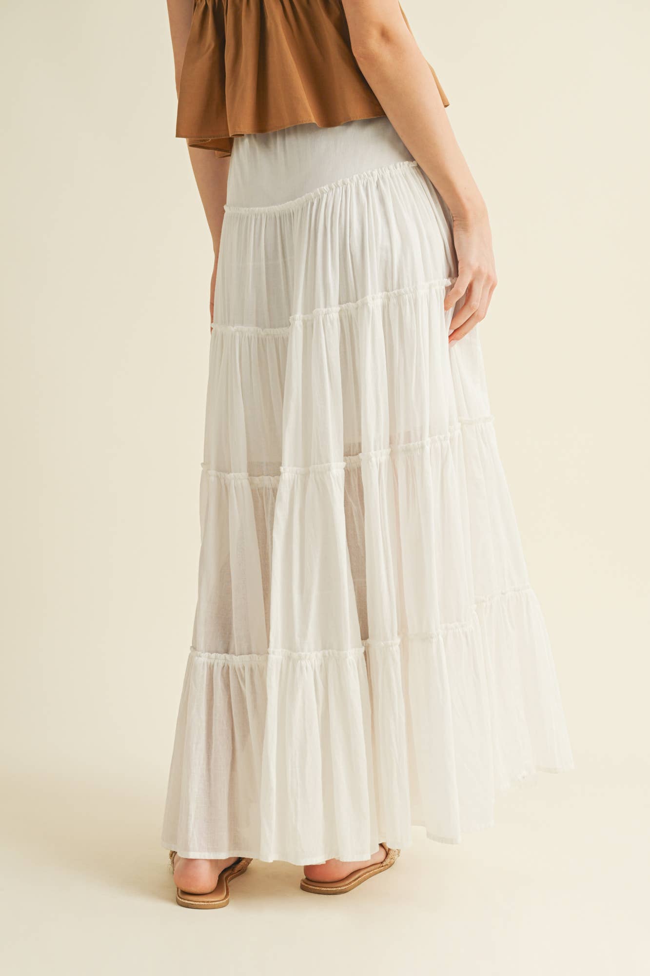 Mustard Seed SIERRA TIERED MAXI SKIRT
