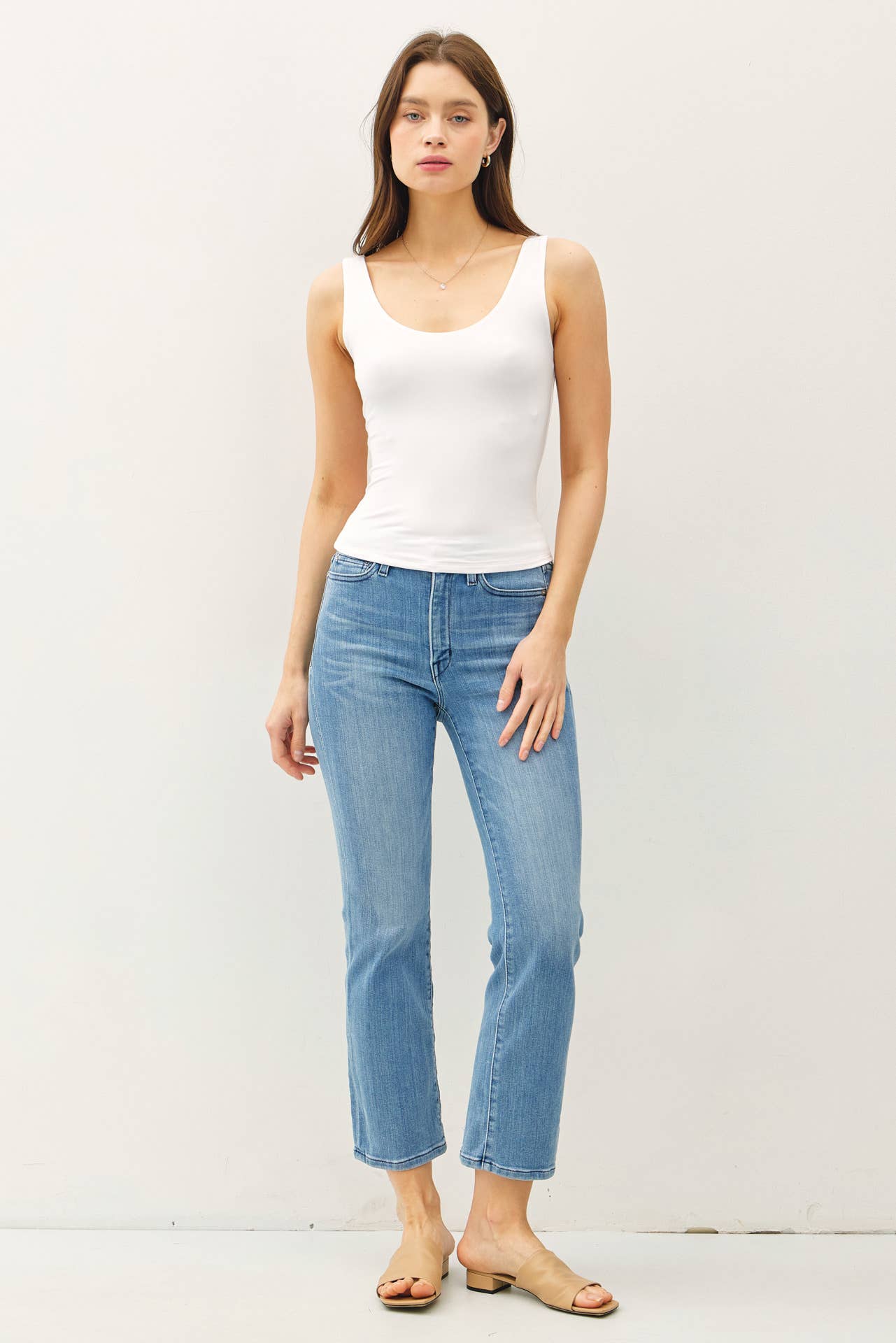 Be Cool BASIC THREADS SCOOP NECK TANK