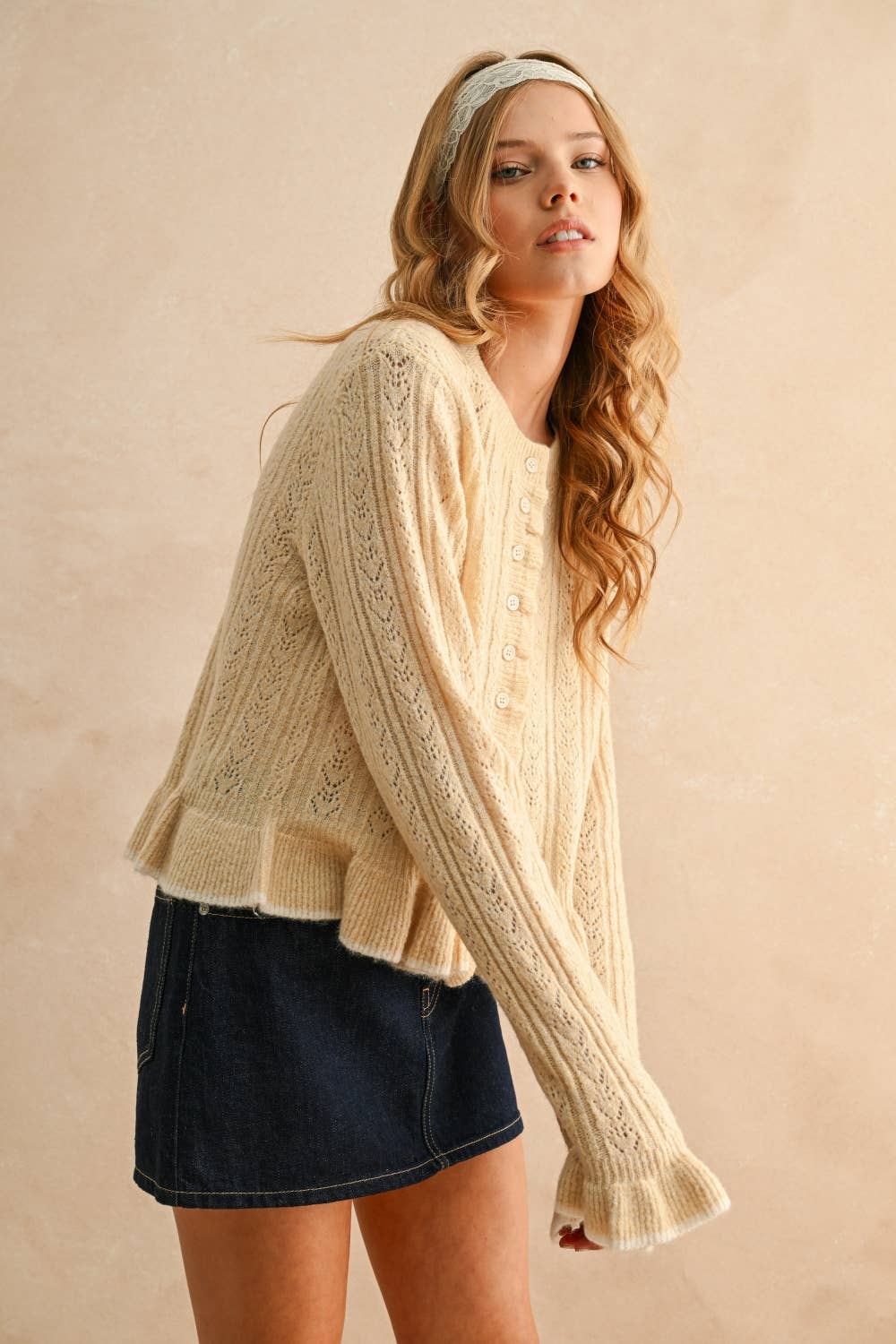 MIOU MUSE MORNING FROST SWEATER CARDIGAN