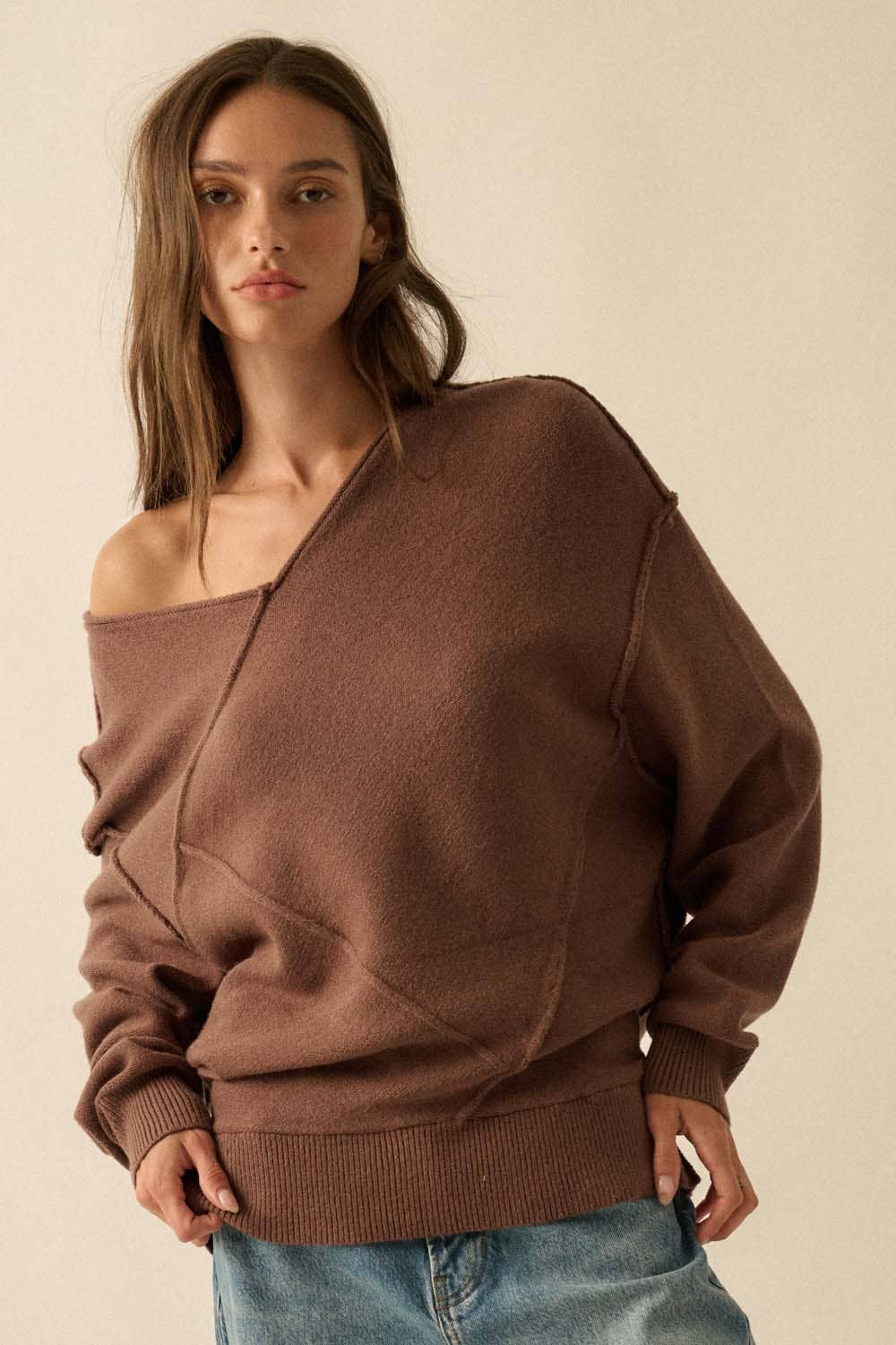 Promesa USA COTTON FIELDS SWEATER Baked Plum