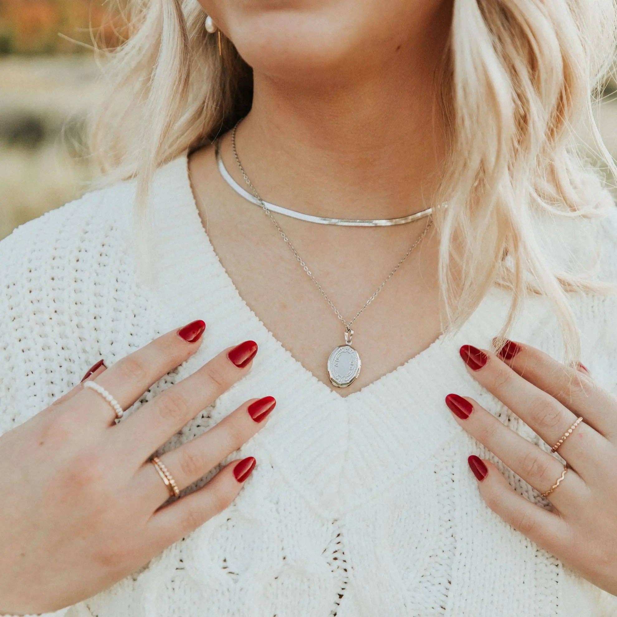 Mauve Jewelry Co. Isabelle Locket Necklace