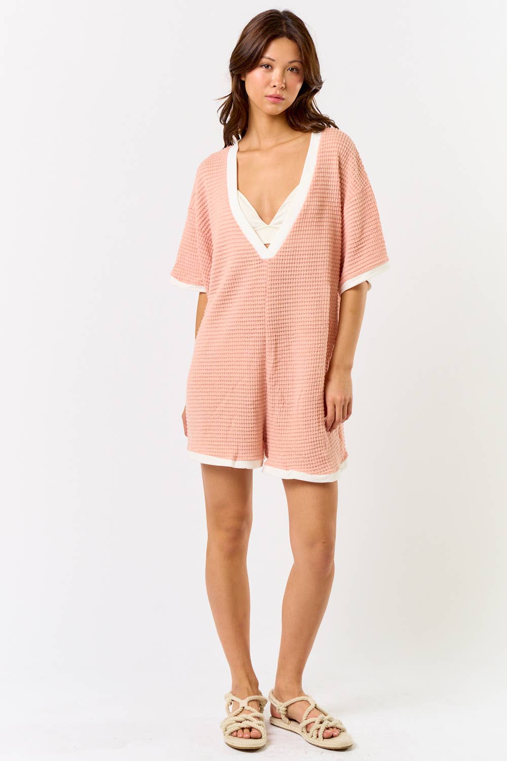 Blue Blush Beach Day Romper