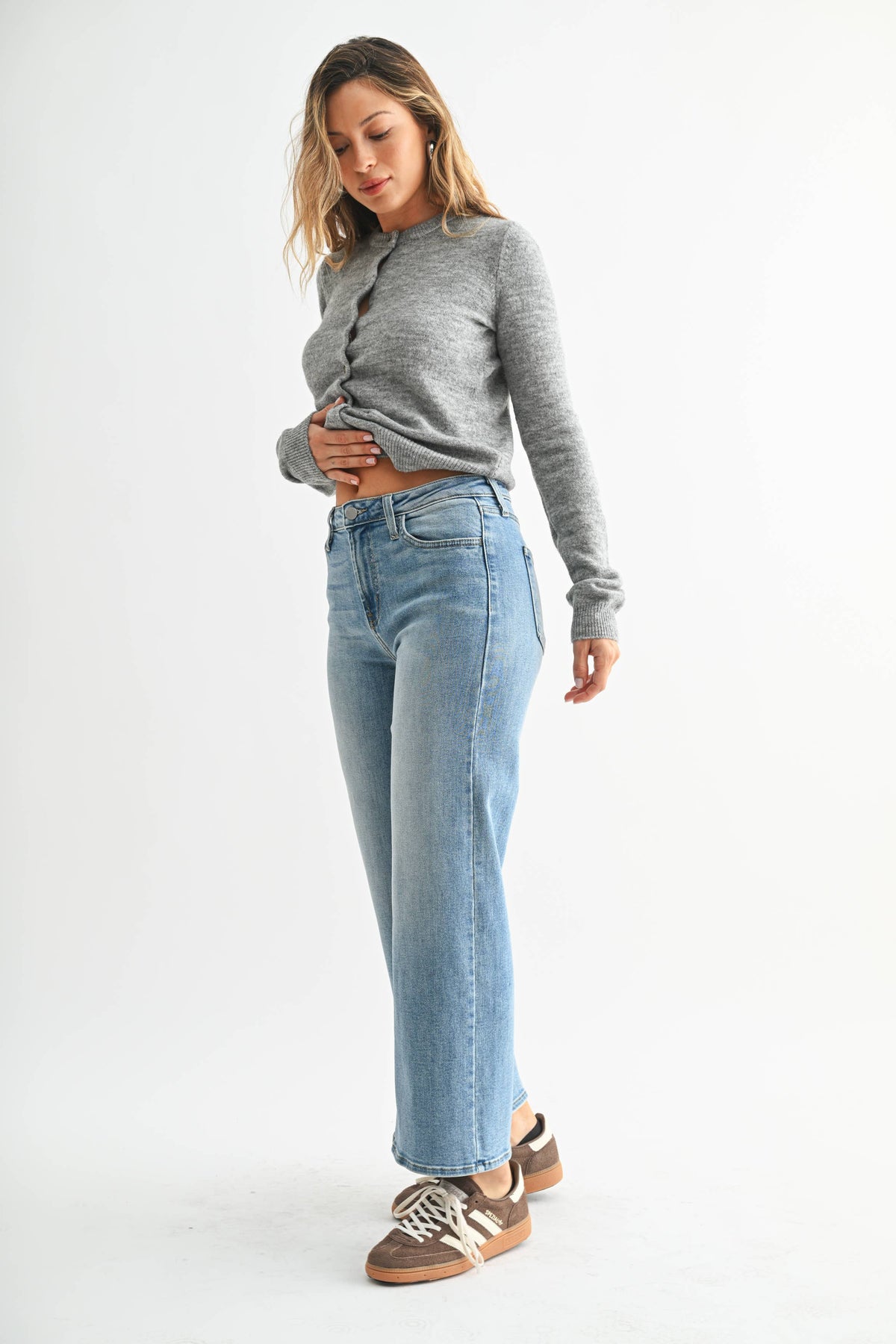 JUST BLACK DENIM The Classic Cropped Wide Leg