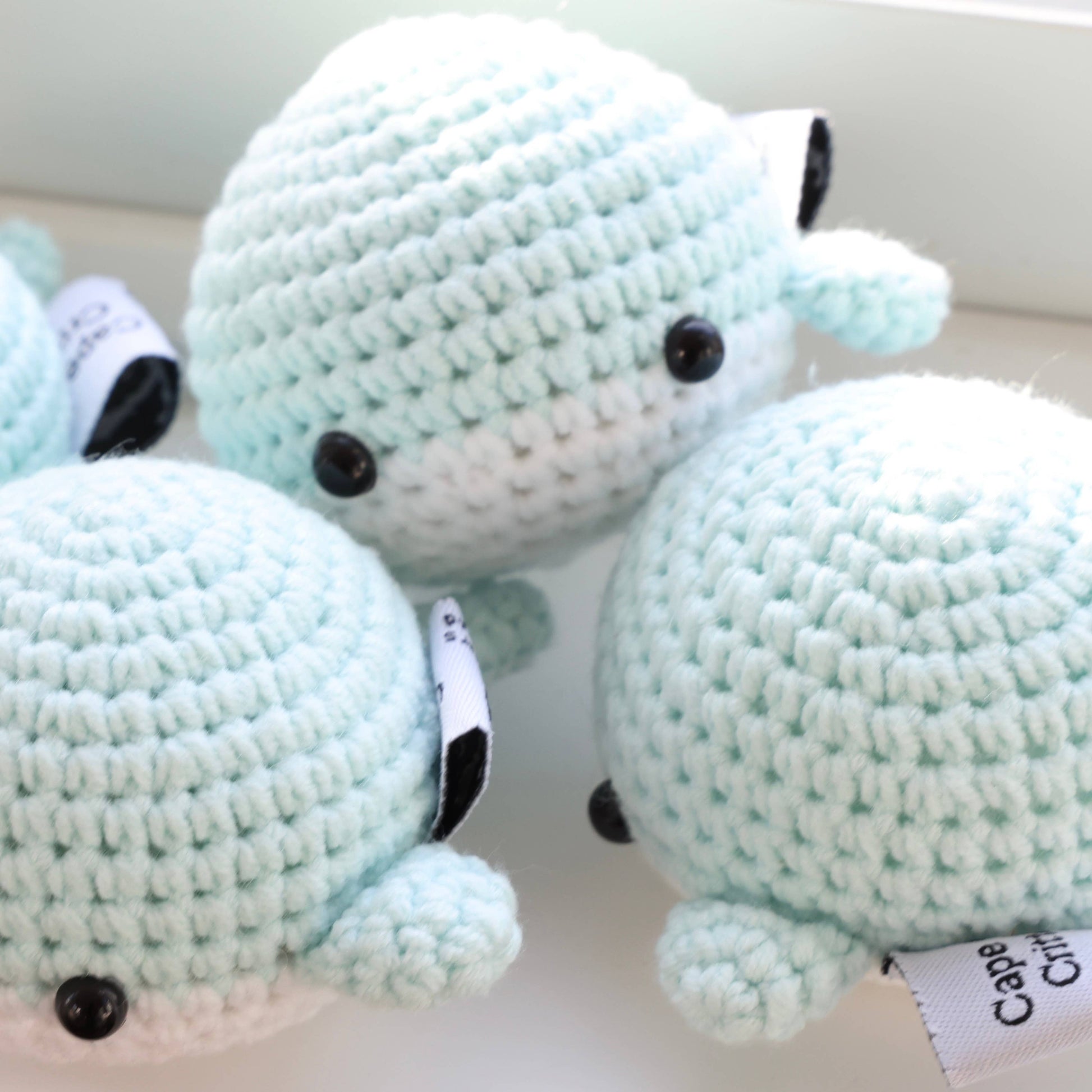 Cape Cod Chokers HANDMADE CROCHET SEA ANIMALS New!! SeaFoam Whale
