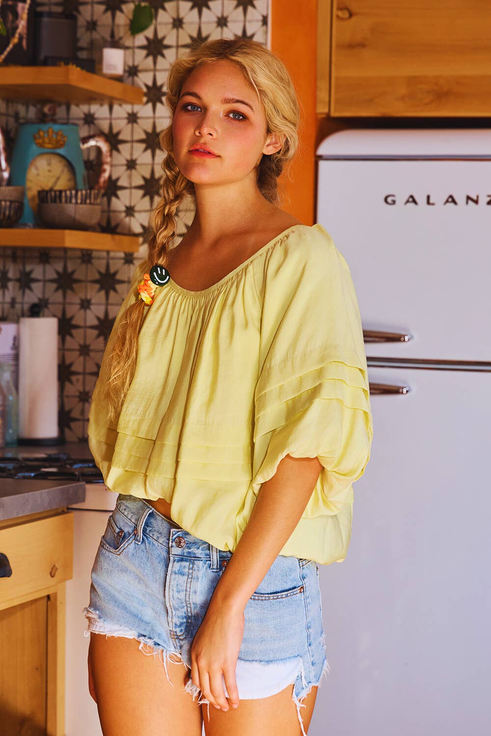 BUCKETLIST Sunshine Bubble Top