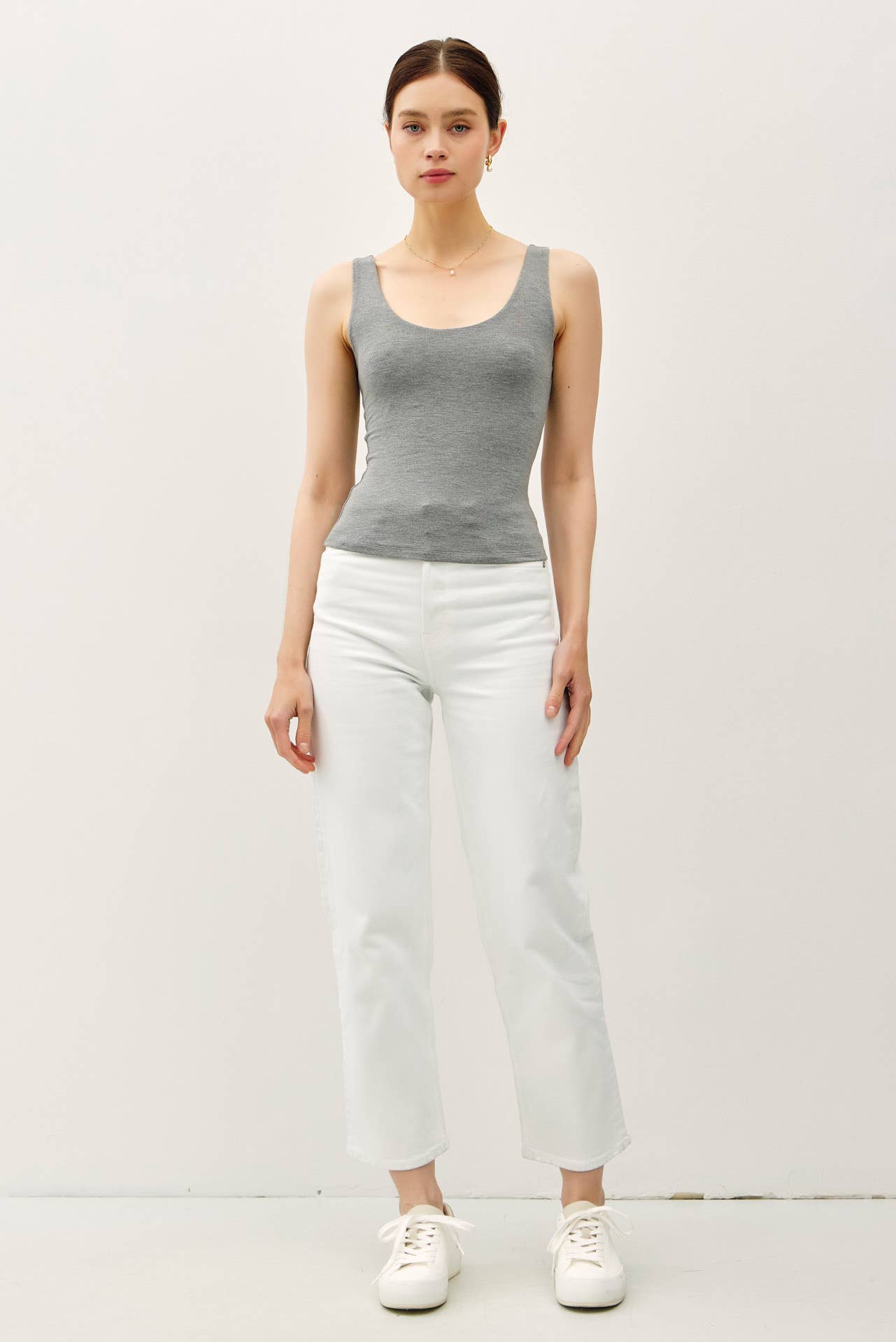Be Cool BASIC THREADS SCOOP NECK TANK