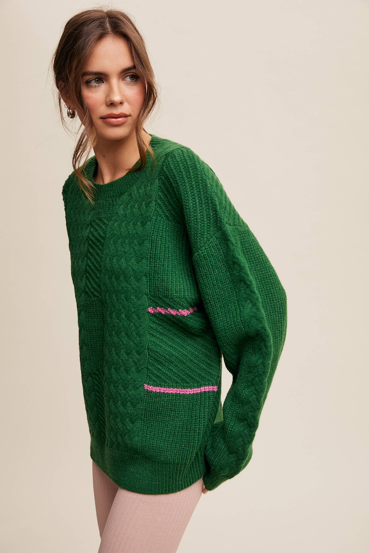 Listicle Winter Fog Knit Pullover