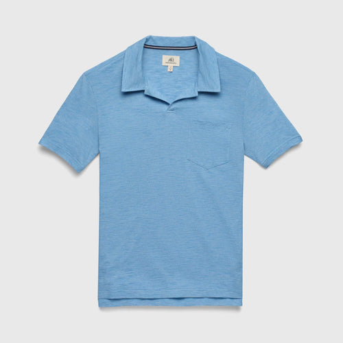 SURFSIDESUPPLY Johnny Collar Polo - Cendre Blue