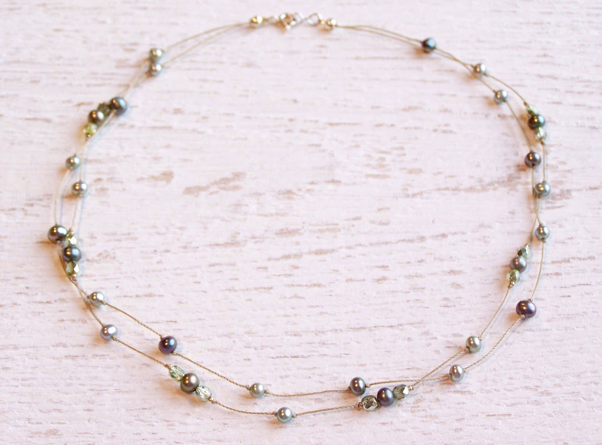 Jo Bird Jewelry Knotted Pearl Necklace - Hilo Lei