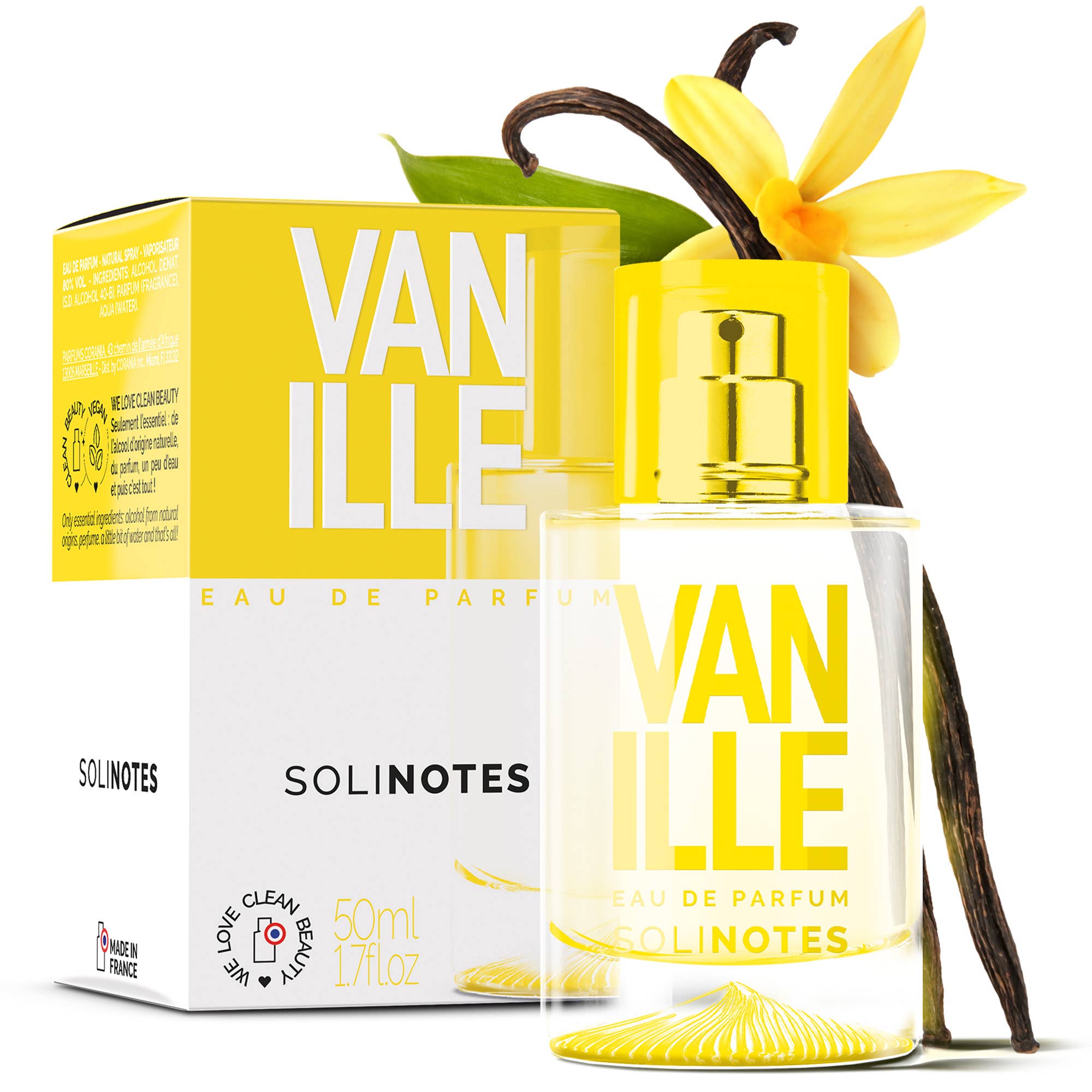 Solinotes Vanilla Perfume 1.7 oz - CLEAN BEAUTY