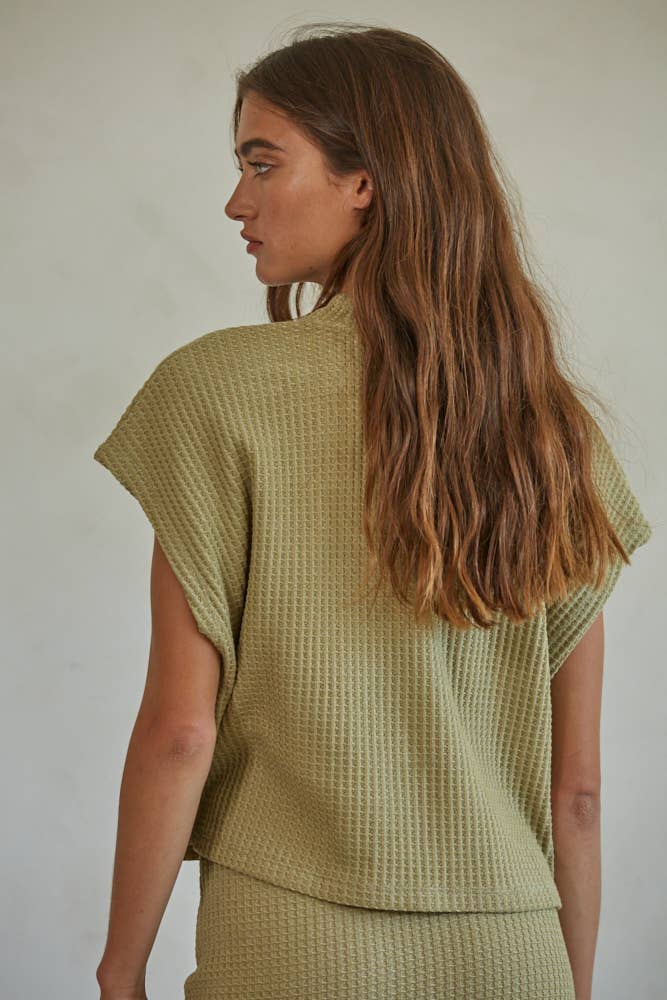 By Together Autumn Leaves Top Olive Gold L