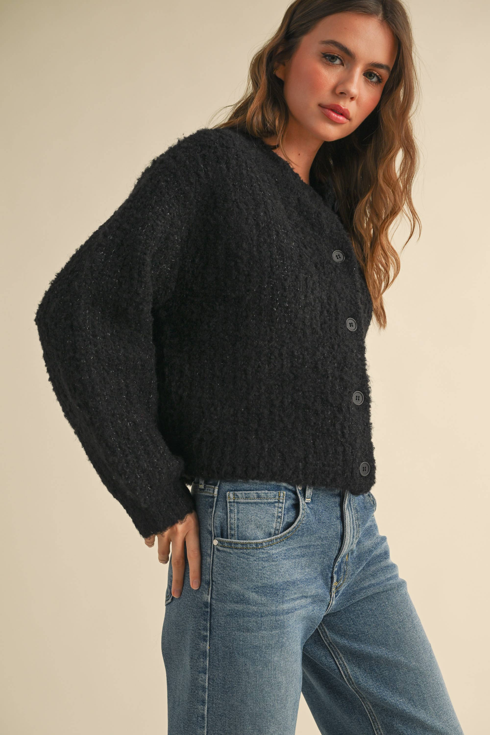 MIOU MUSE HOLLY BERRY SWEATER CARDIGAN